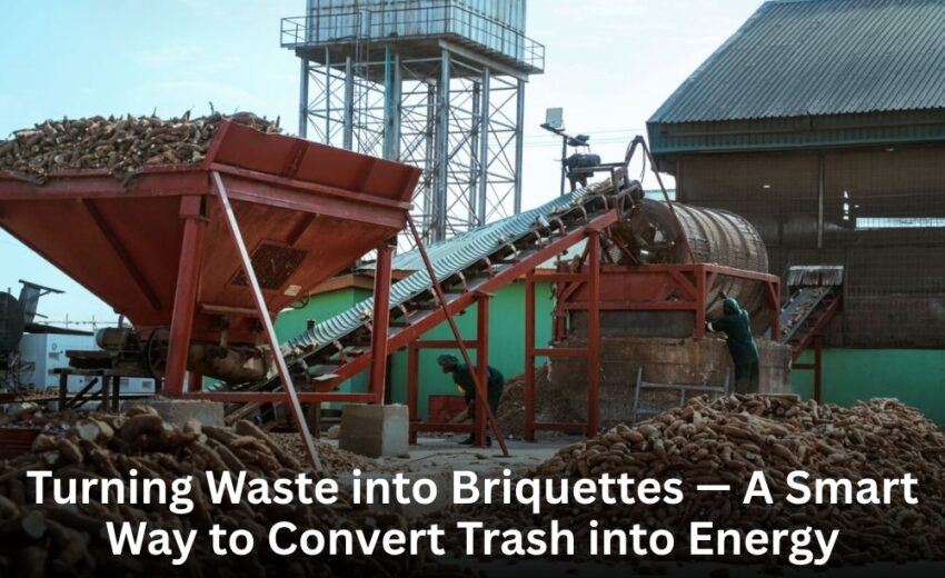 Turning Waste into Briquettes — A Smart Way to Convert Trash into Energy