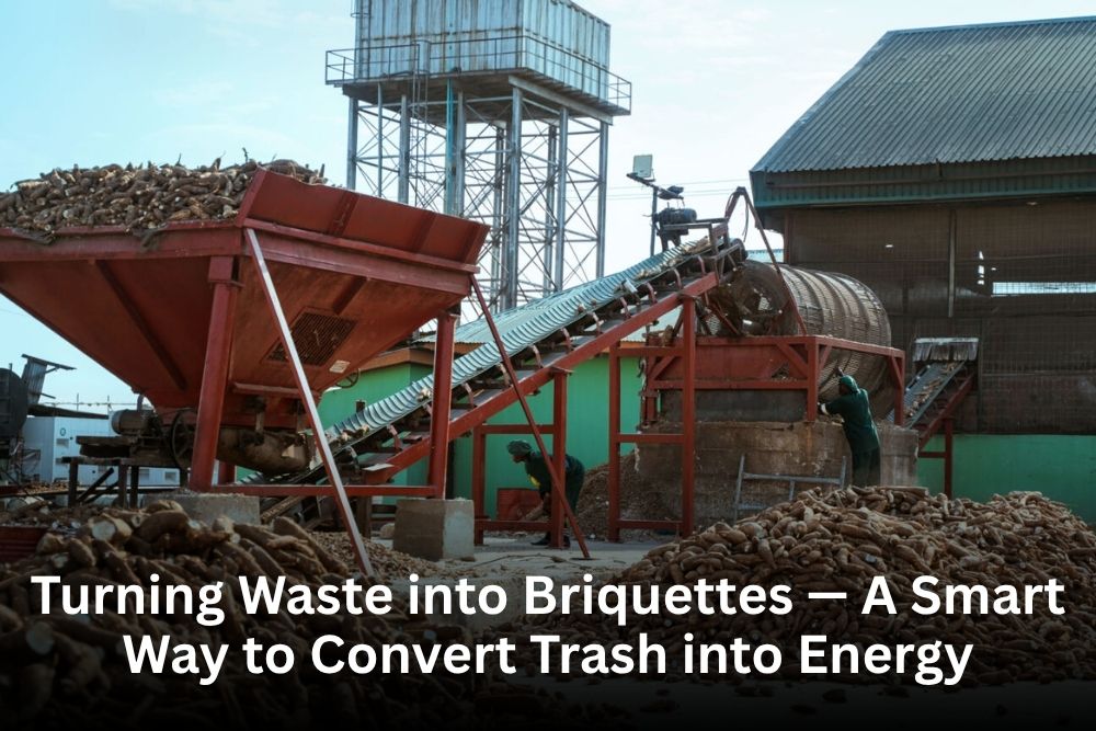 Turning Waste into Briquettes — A Smart Way to Convert Trash into Energy